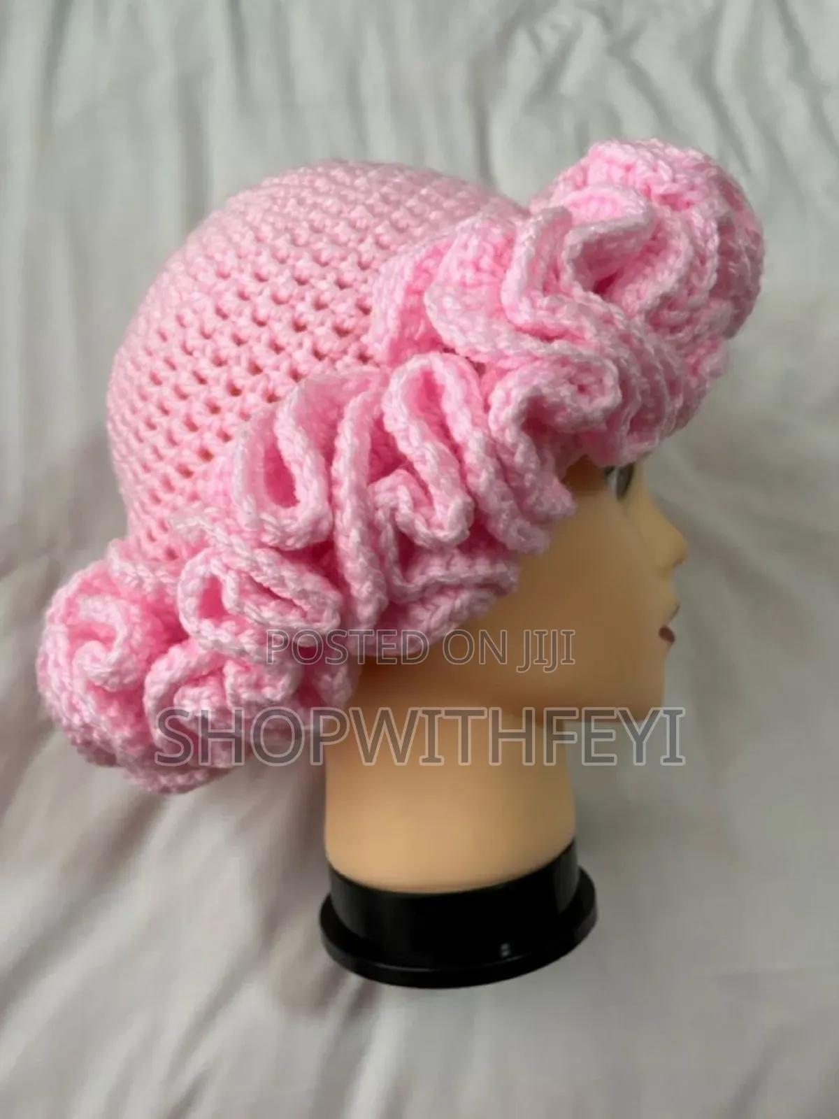 Crochet Ruffle Hat