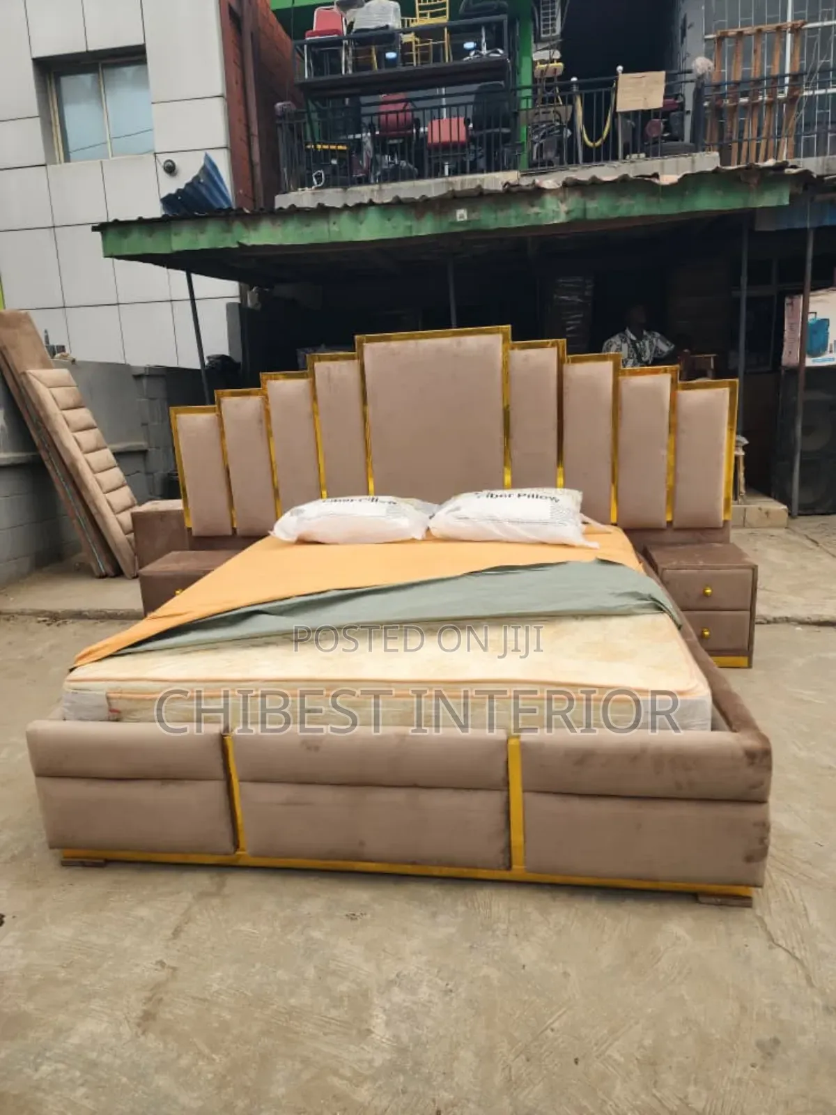 5ft Tall 6by6 Padded Bed Frame