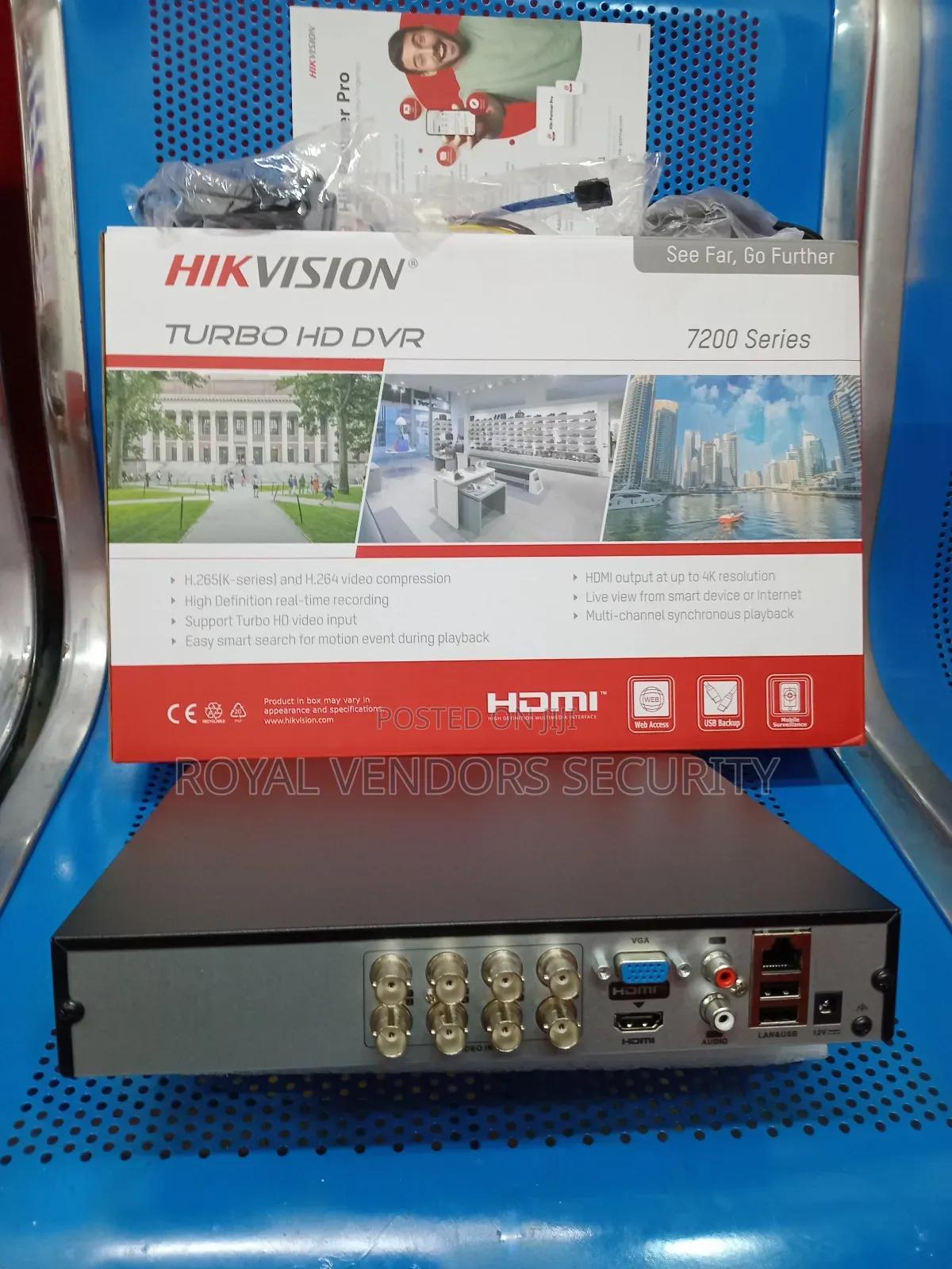 8 Channels DVR for Wired 2mp CCTV Cameras