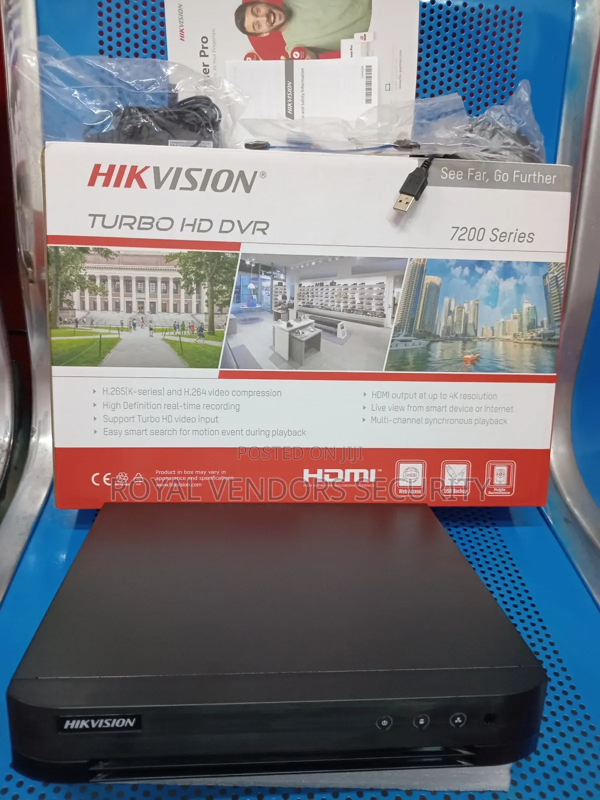 16 Channels DVR for 16 Wired 2mp CCTV Cameras