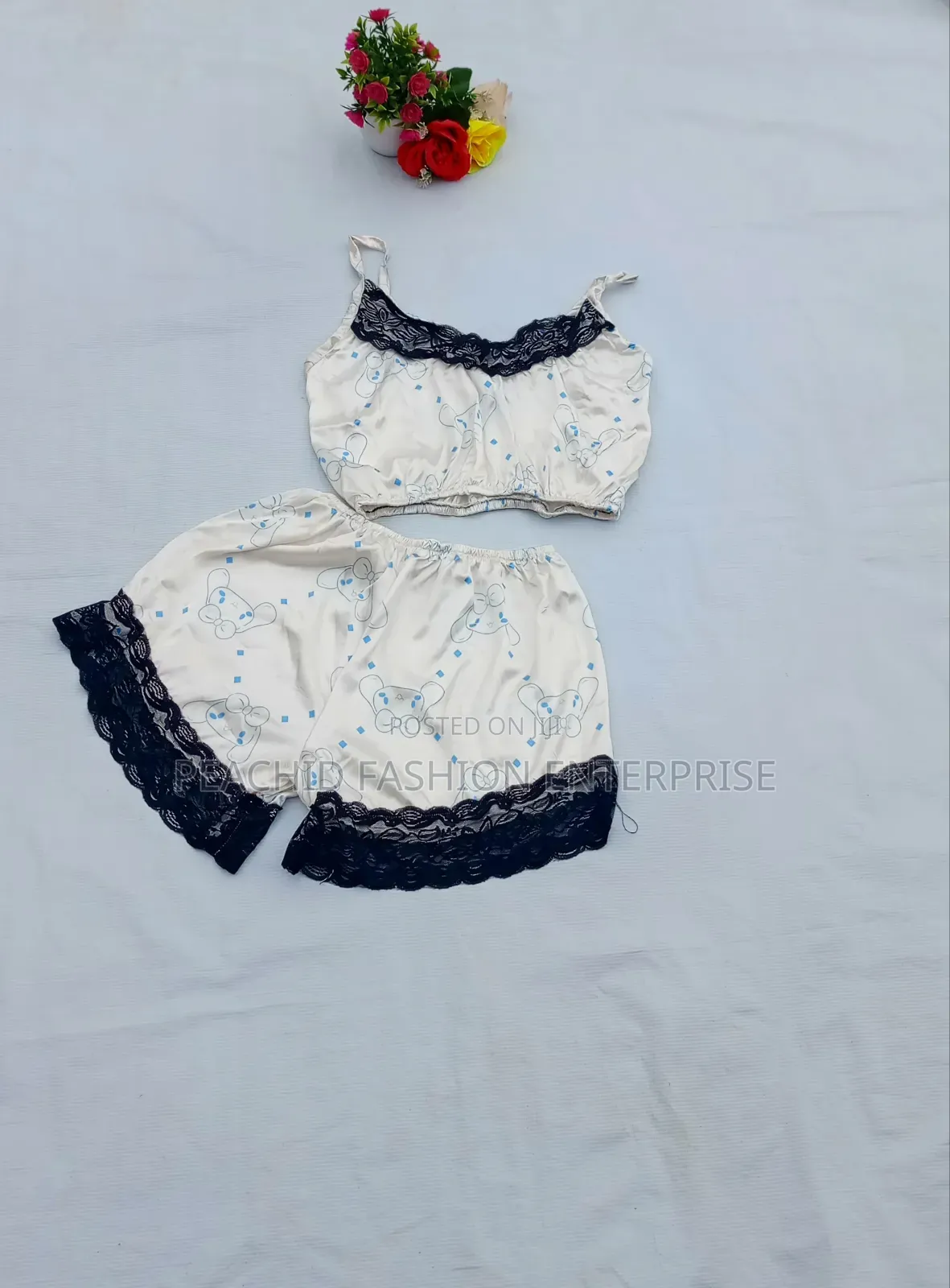 Two Piece Silk Nightwear