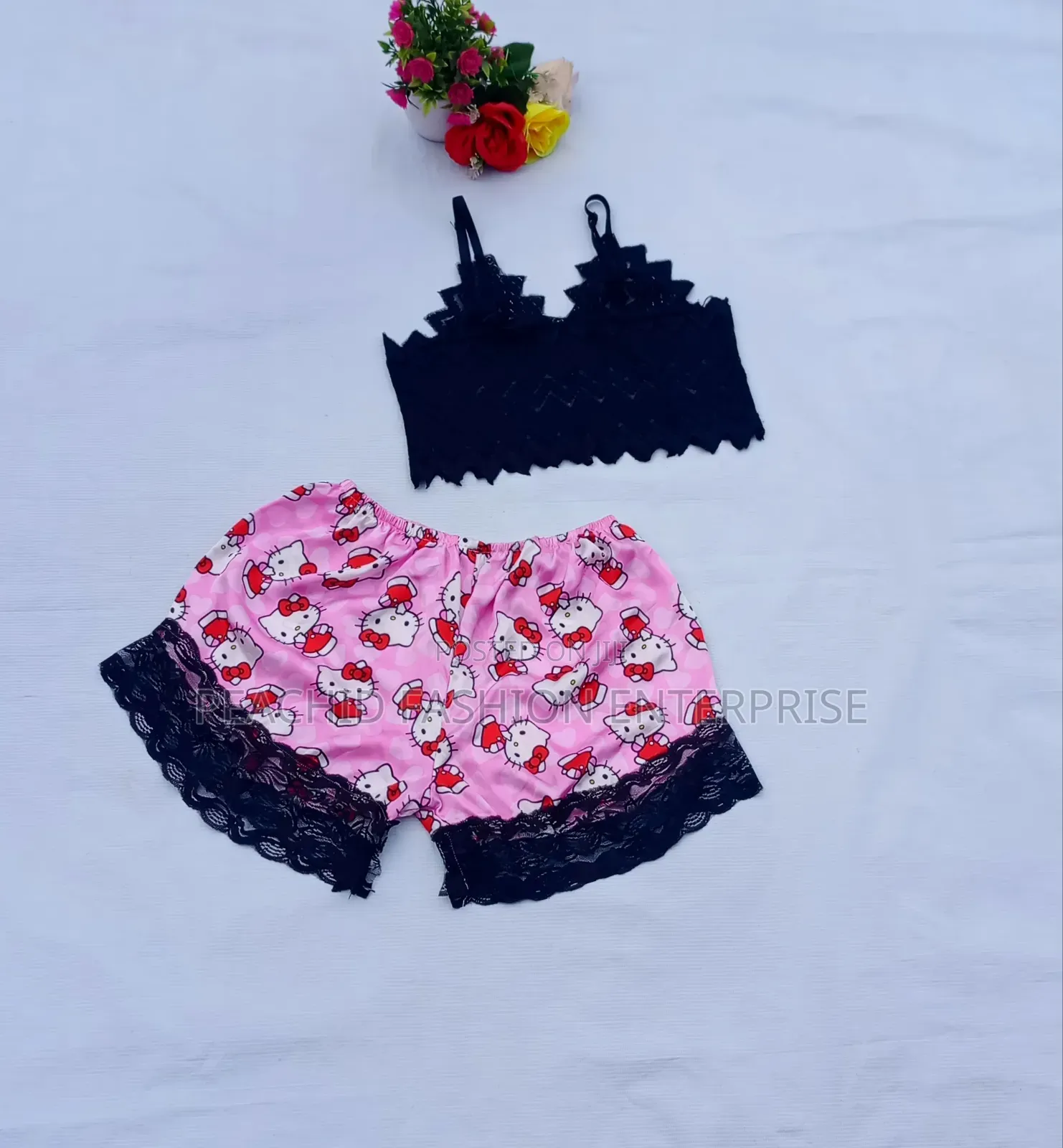 Two Piece Silk Nightwear
