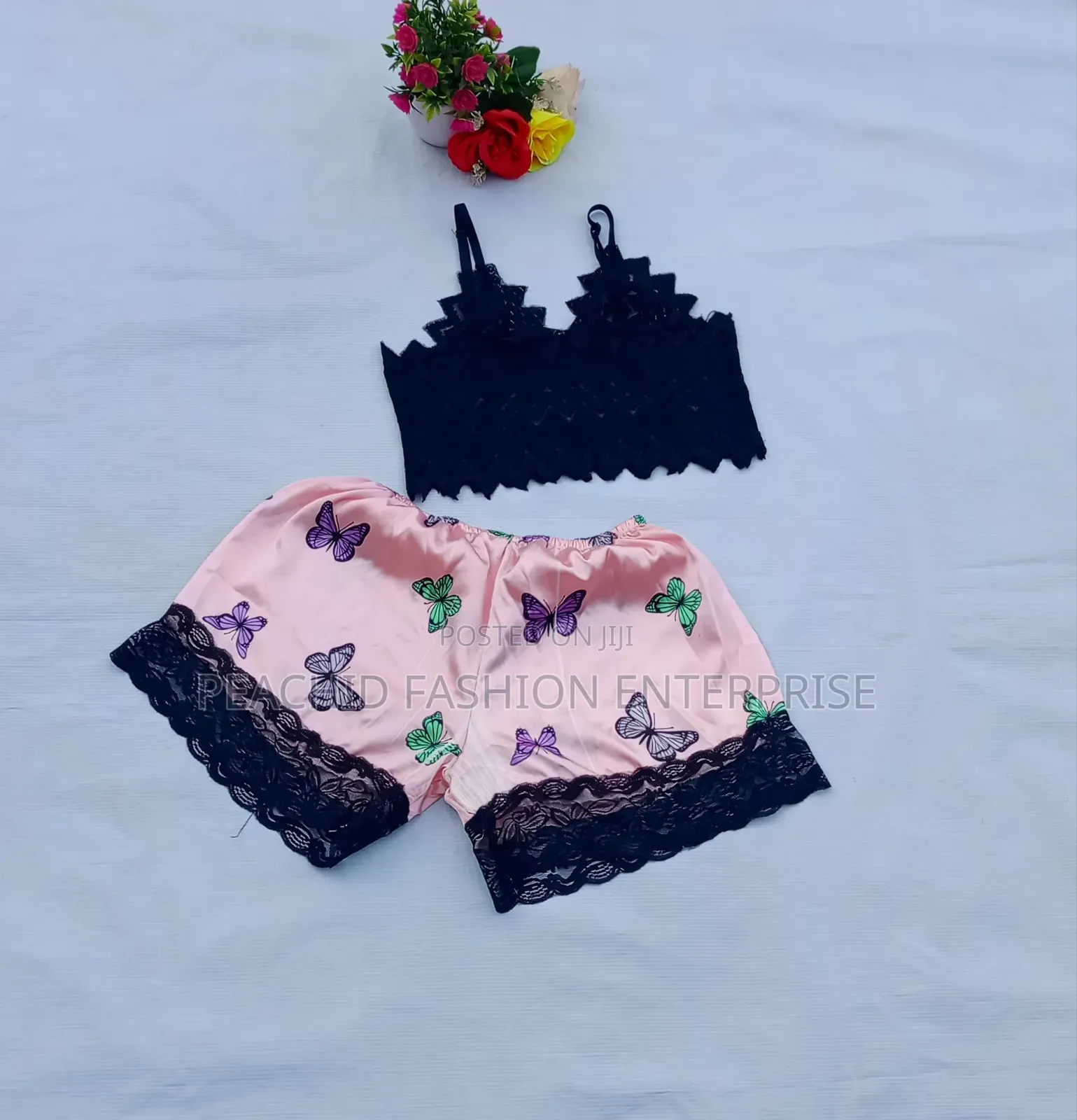 Two Piece Silk Nightwear