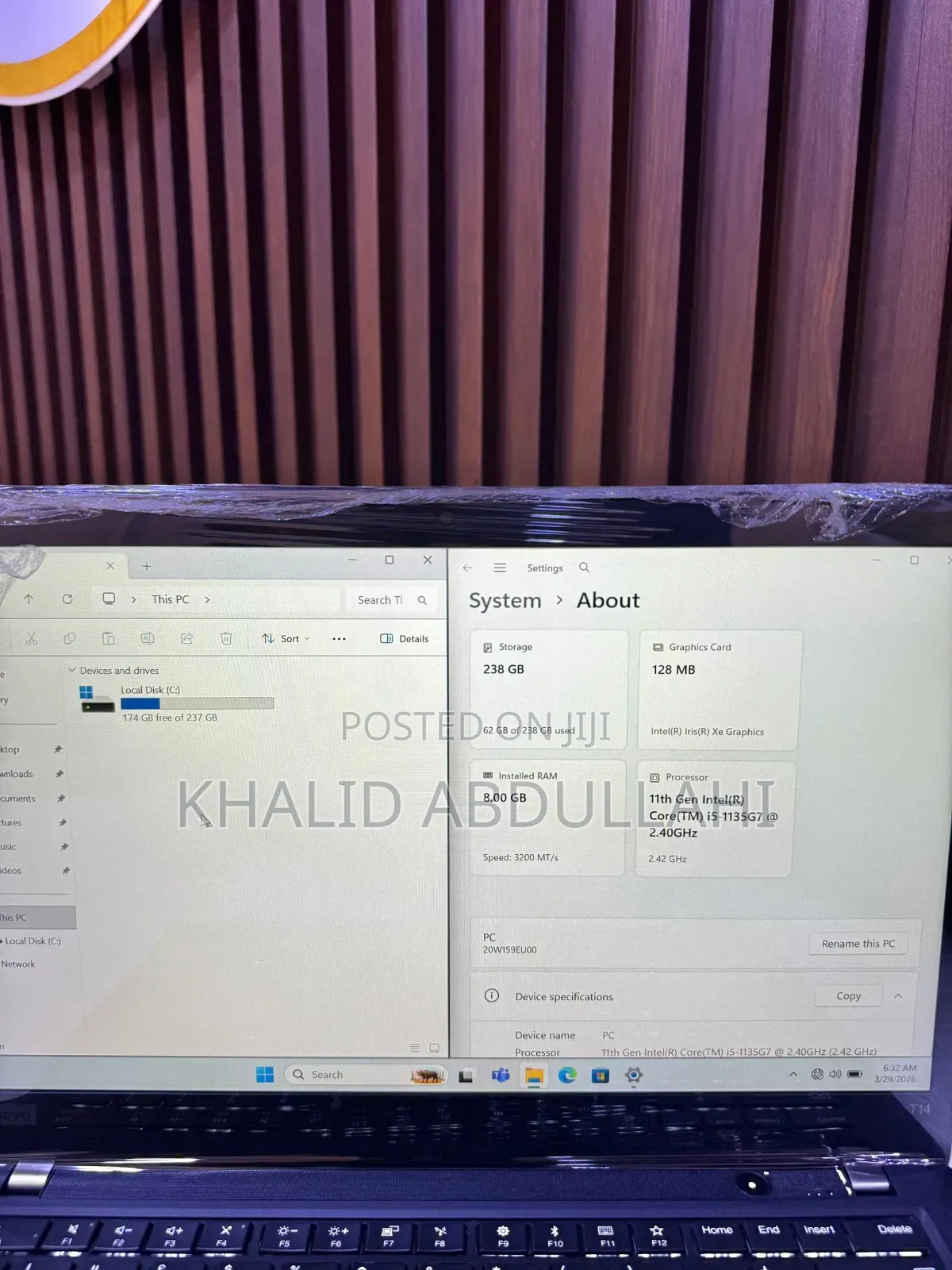 Laptop Lenovo ThinkPad T14 8GB Intel Core i5 SSD 256GB