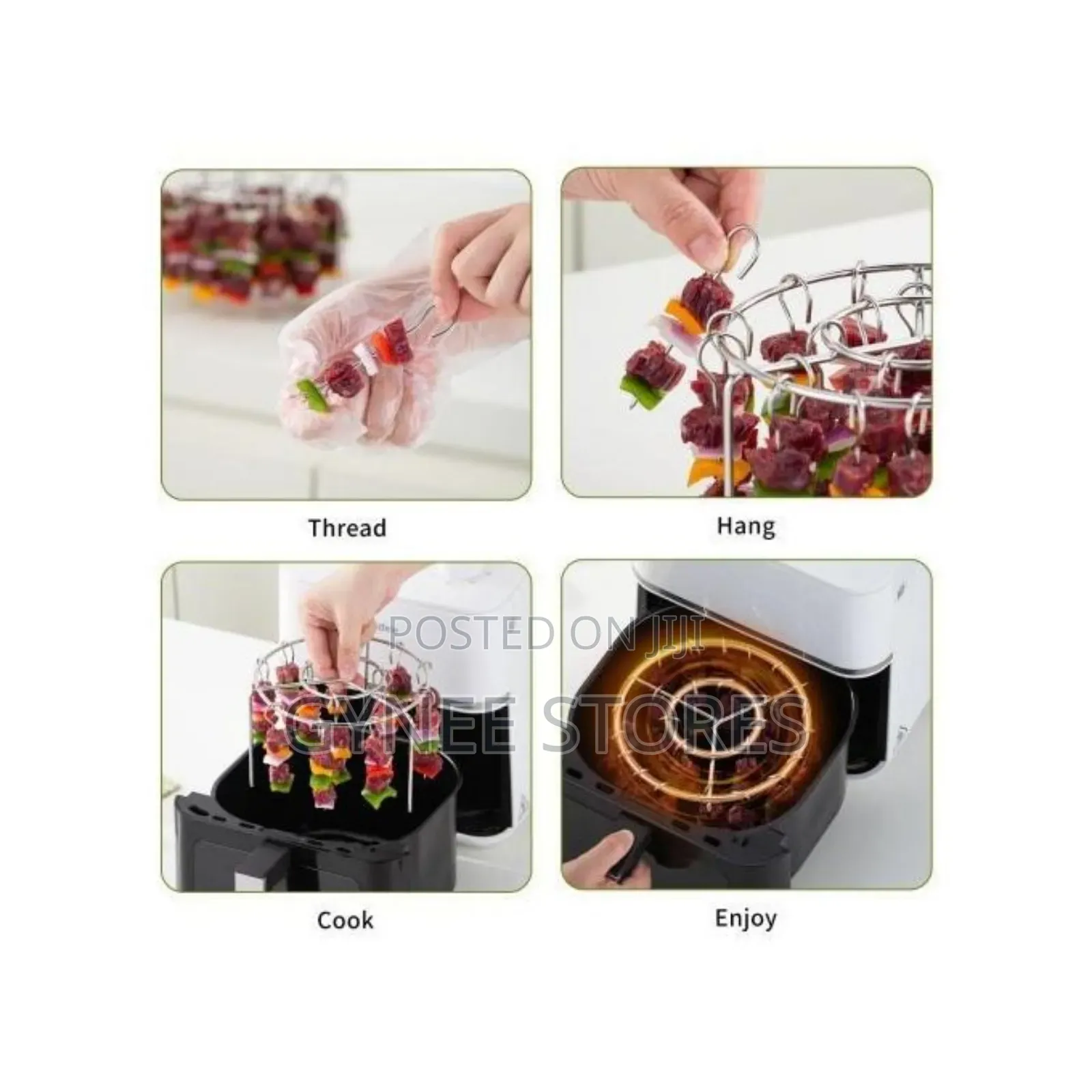 24pcs Airfryer Grill Skewer Rack