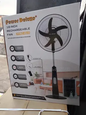 Powerdeluxe Solar Rechargeable Fan