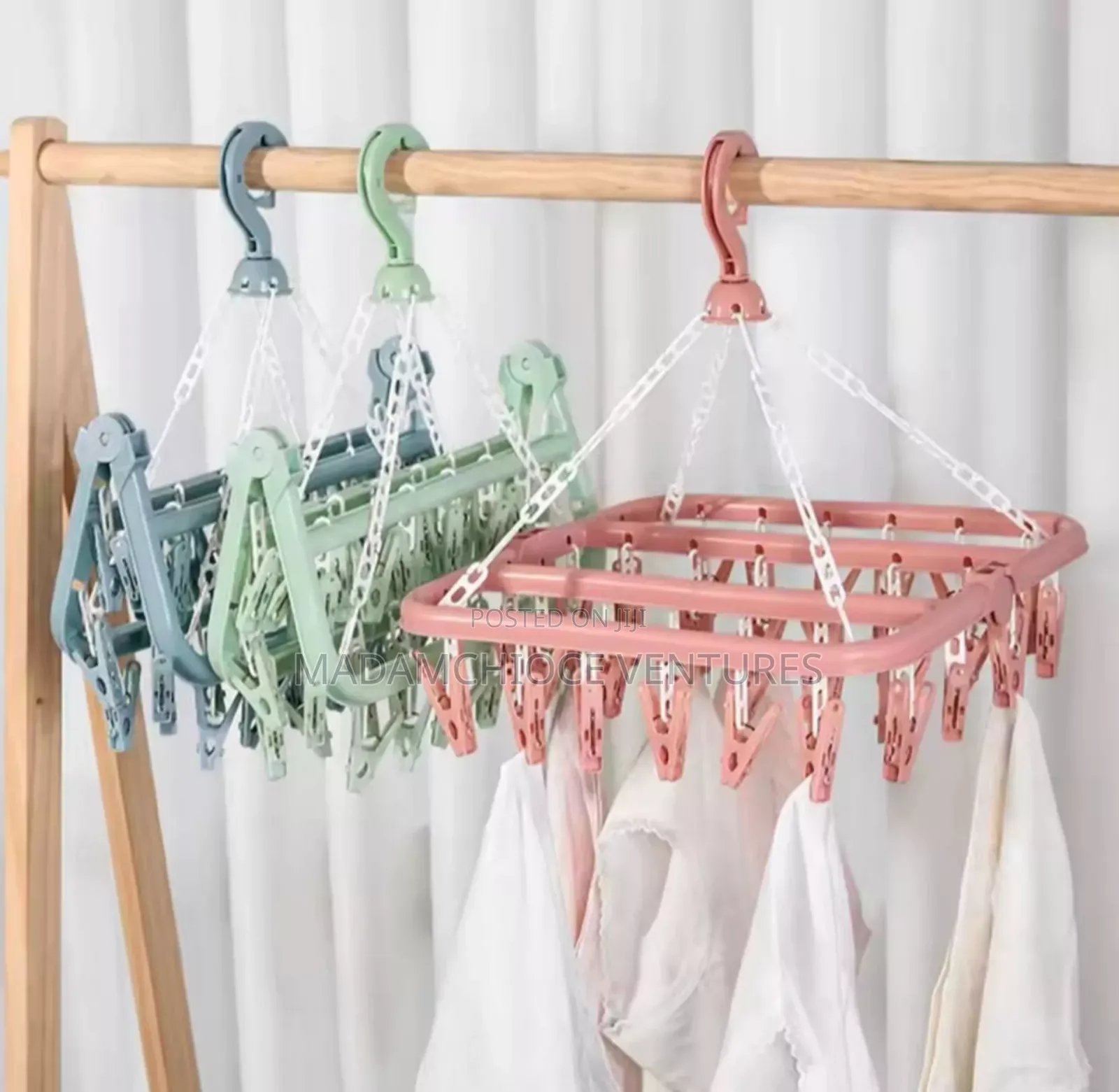 Drying Hanger Wit 32 Clipssocks