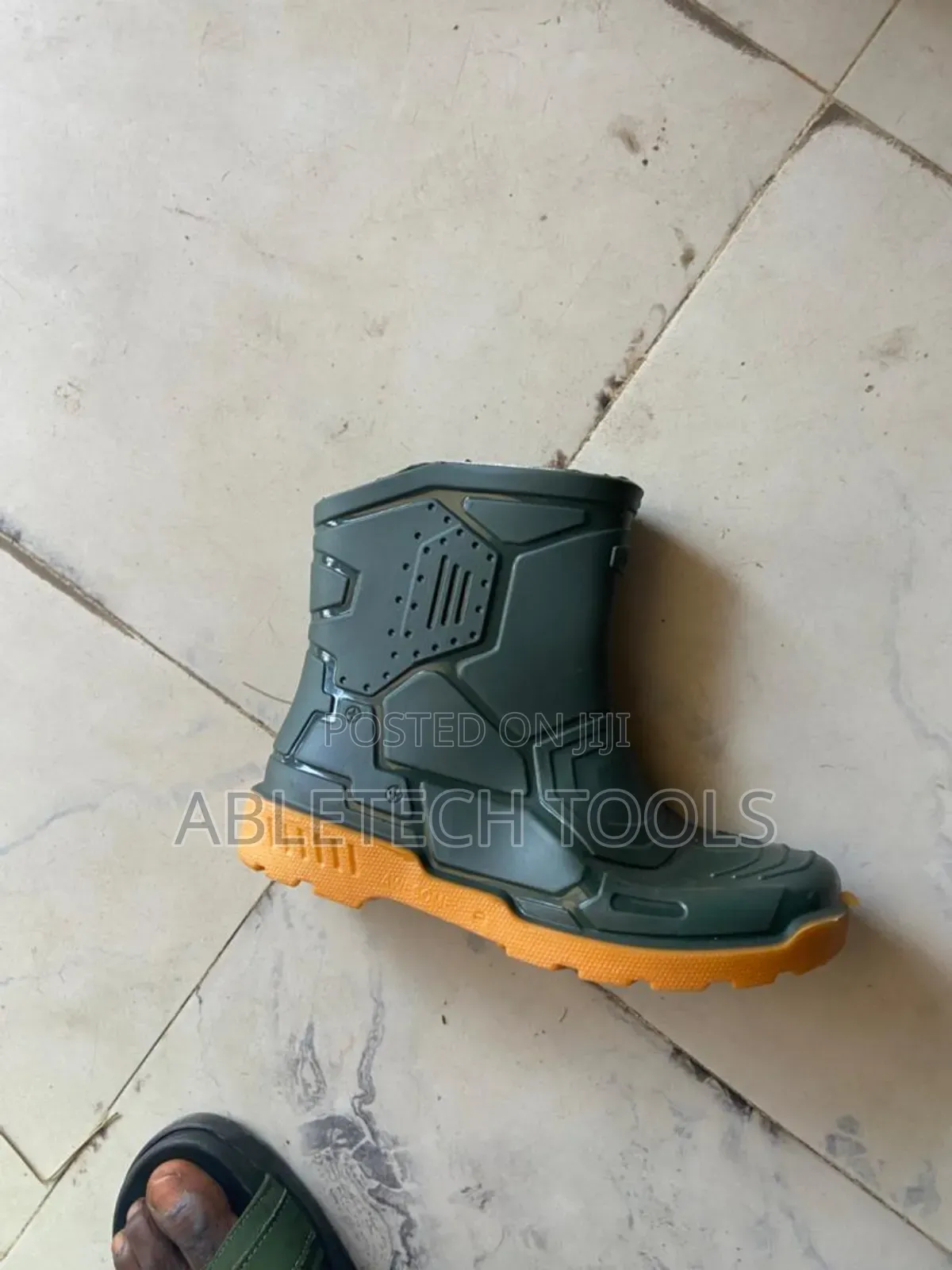 Short Green Rain Boot