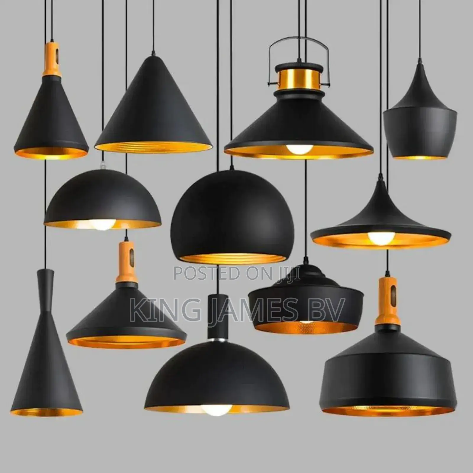 All Black Dropping Light