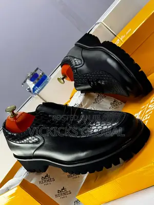 Hermes Classic Men’S Leather Shoes