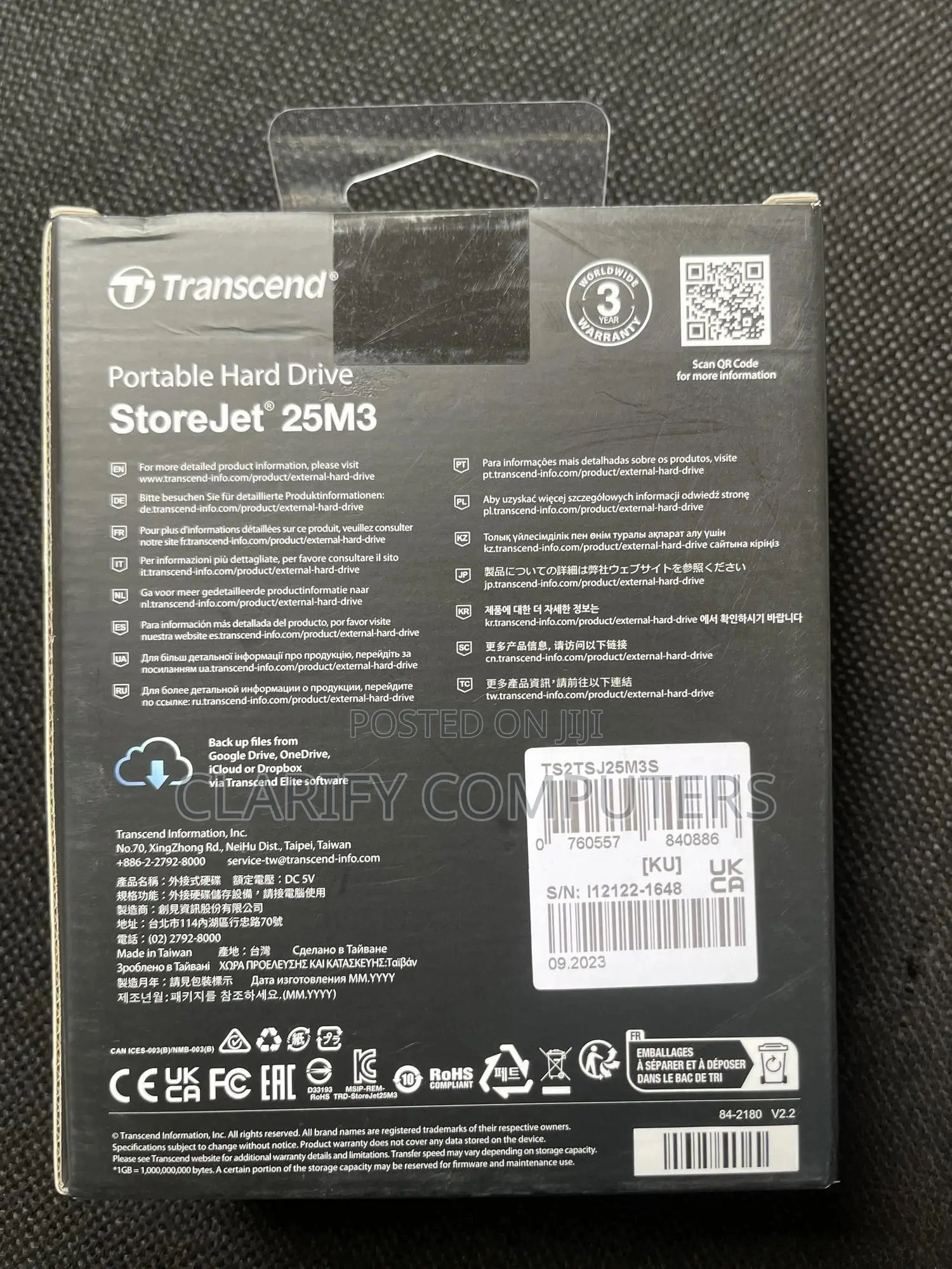 Transcend 2tb External Hard Drive