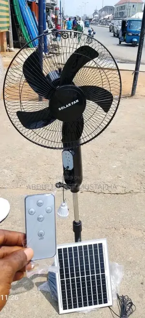 Portable Solar Fan Only – Works Without Nepa