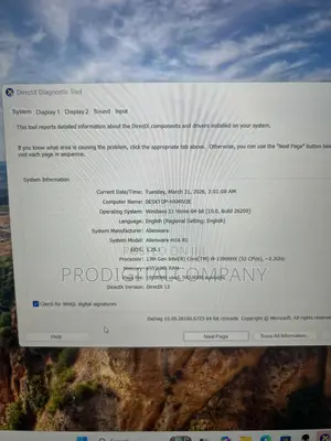 Laptop Dell Alienware M16 R1 64GB Intel Core i9 SSD 2T
