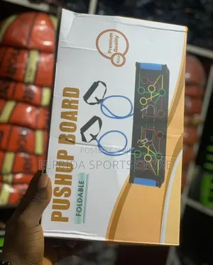 Foldable Push Up Board With Resistance Bands – Home Gym Workout System