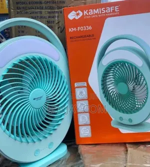 Kamisafe Multifunctional Rechargeable Fan With Light "40 Mah"