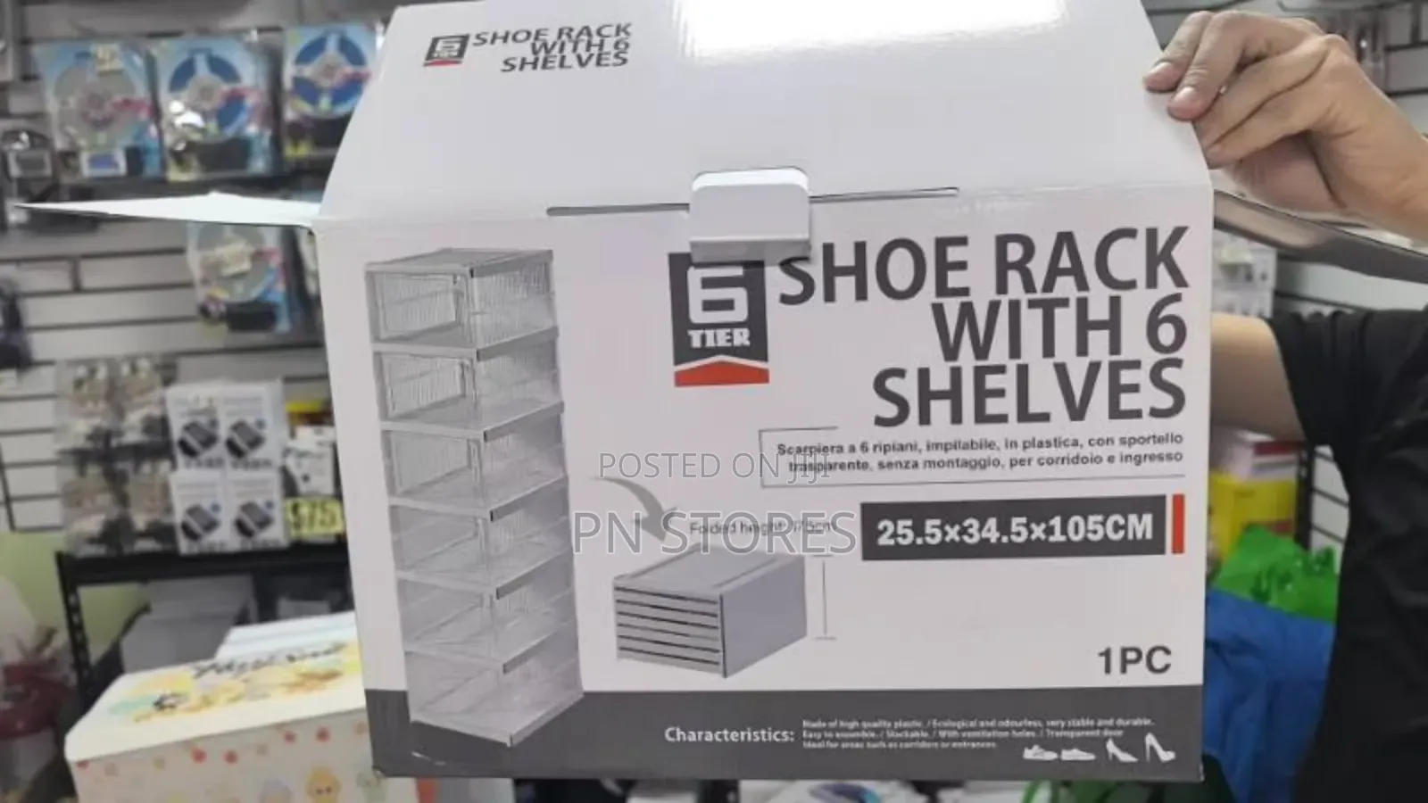 6 Layers Quality Foldable Shoe Rack