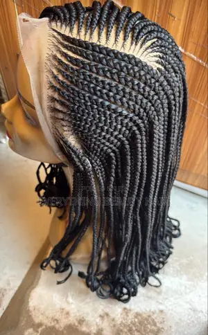 Side Weaved Braided Wig