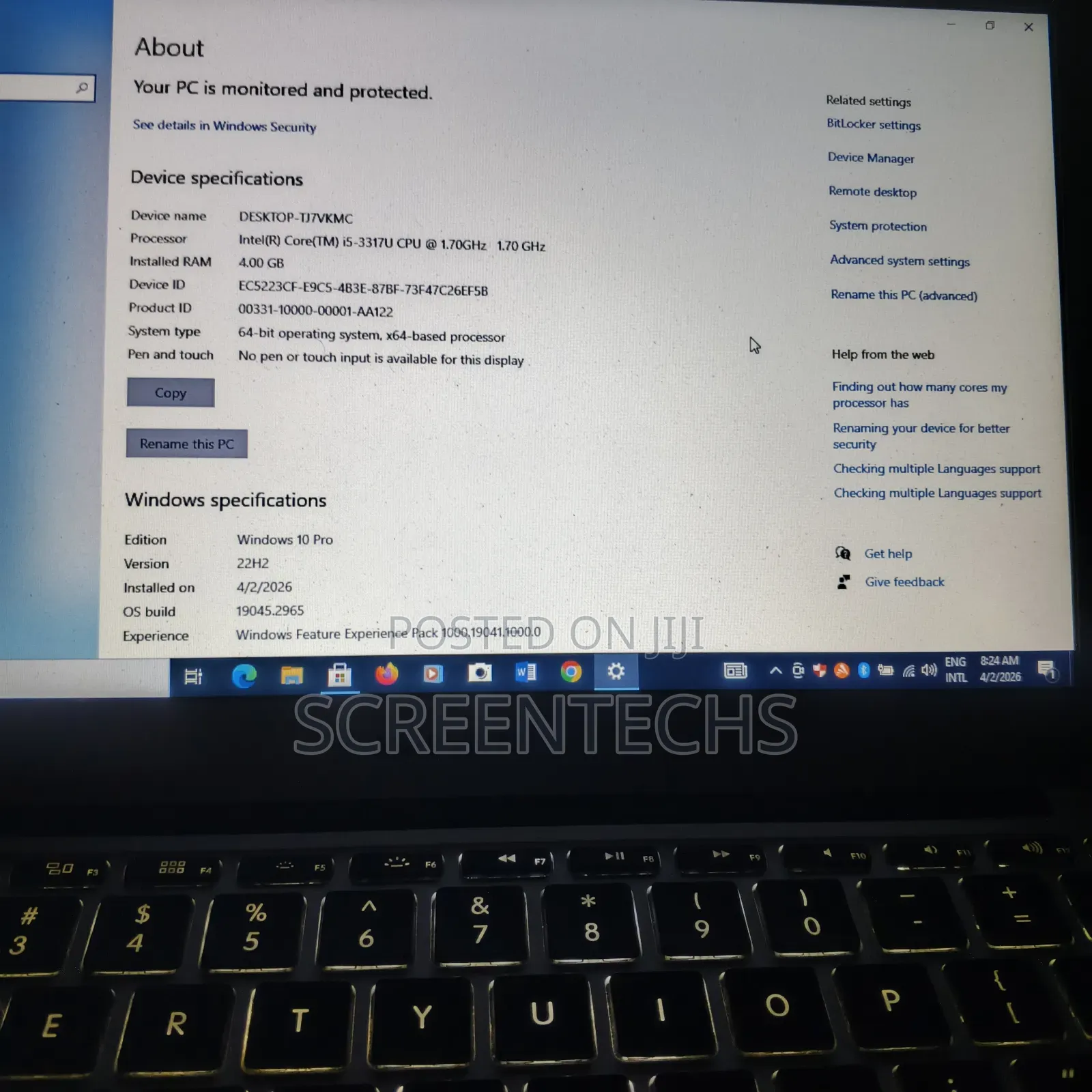 Laptop Apple MacBook Air 2012 4GB Intel Core i5 SSD 128GB