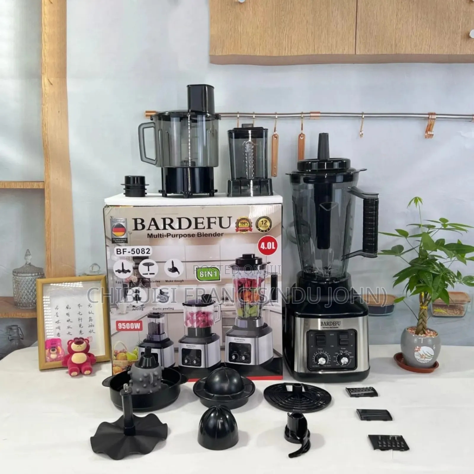 Bardefu 8 in 1 Multi Purpose Blender Food Processor Grinder