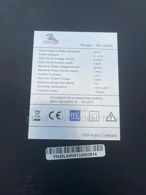 Exulted 460watts Mono Solar Panel