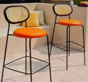 Black and Orange Bar Stool