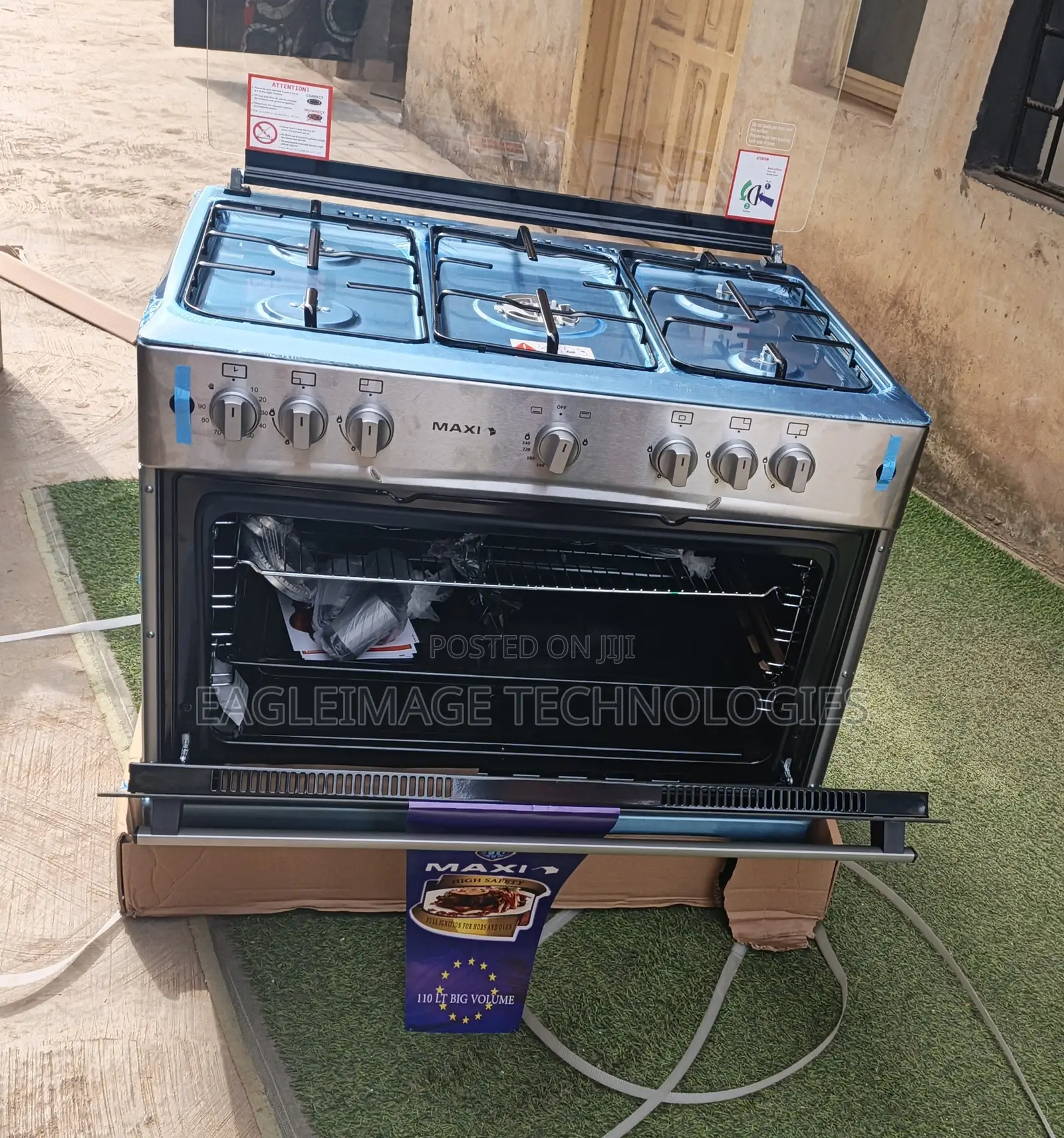 Maxi 110lt Standing Cooker - 5 Burners + Auto Spark