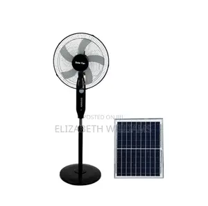 16-Inch Solar Rechargeable Standing Fan (Model Hs-188)