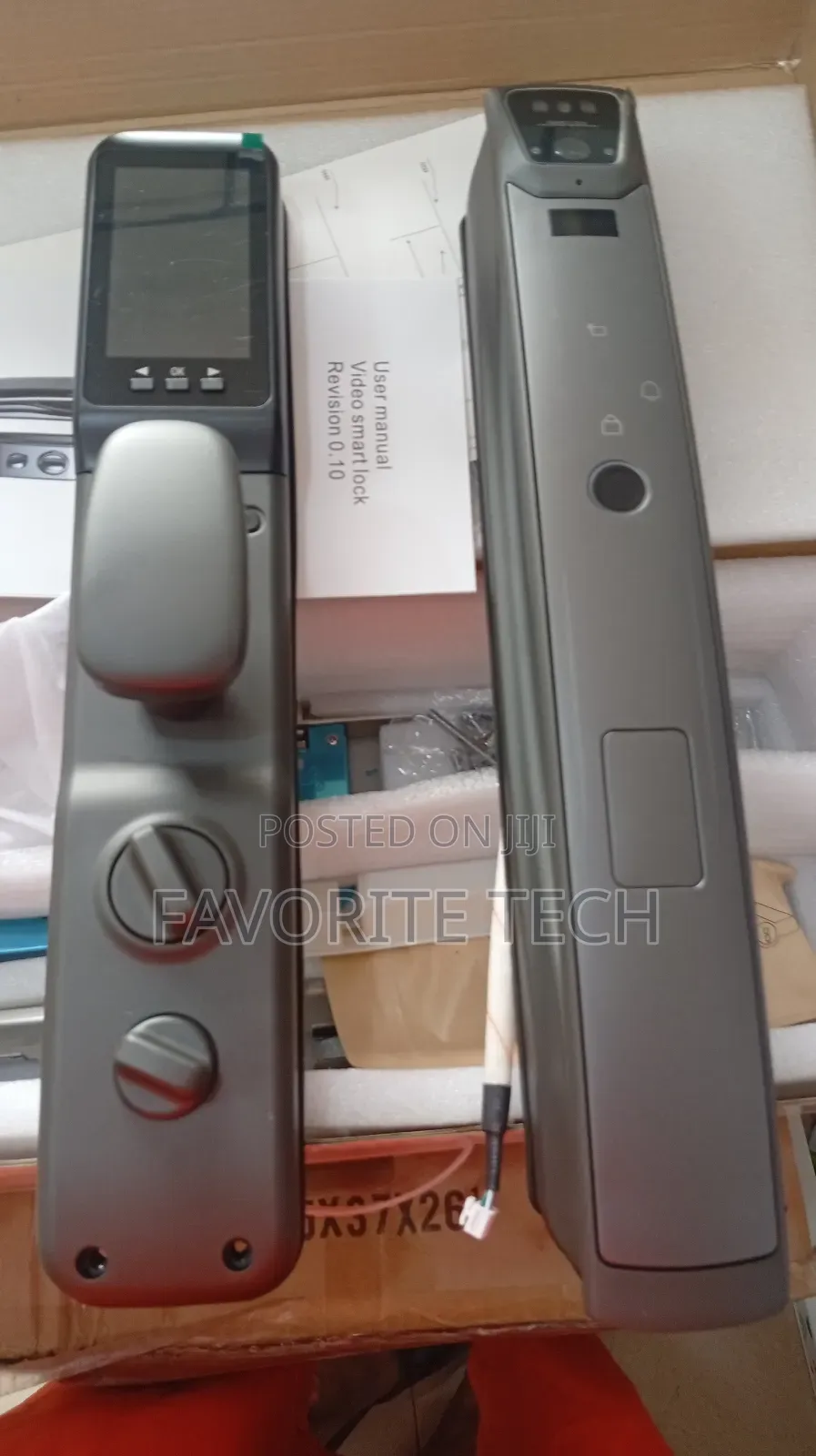 Tuya App Security Fingerprint Face Recognition Smart Door Lock