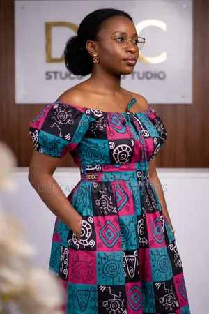 Elegant Ankara Dress for Ladies / Ready to Wear