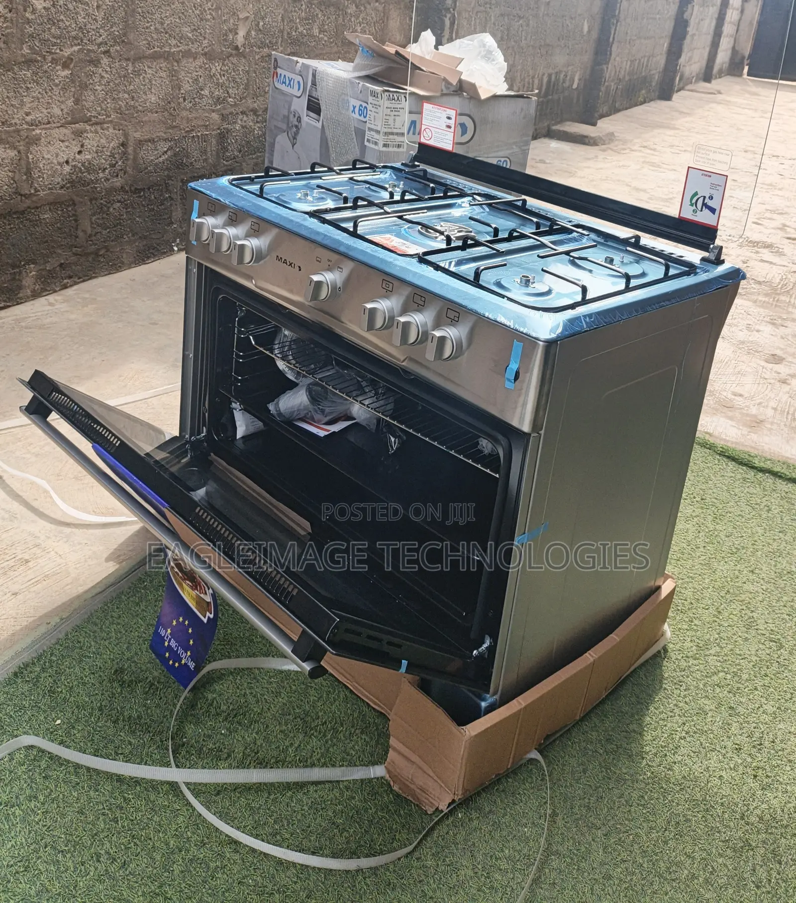 Maxi 90*60 Standing Gas Range (5 Burners, 110l)