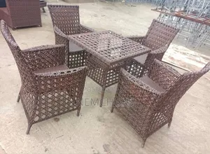 4-Seater Synthetic Rattan Outdoor Patio Furniture Set