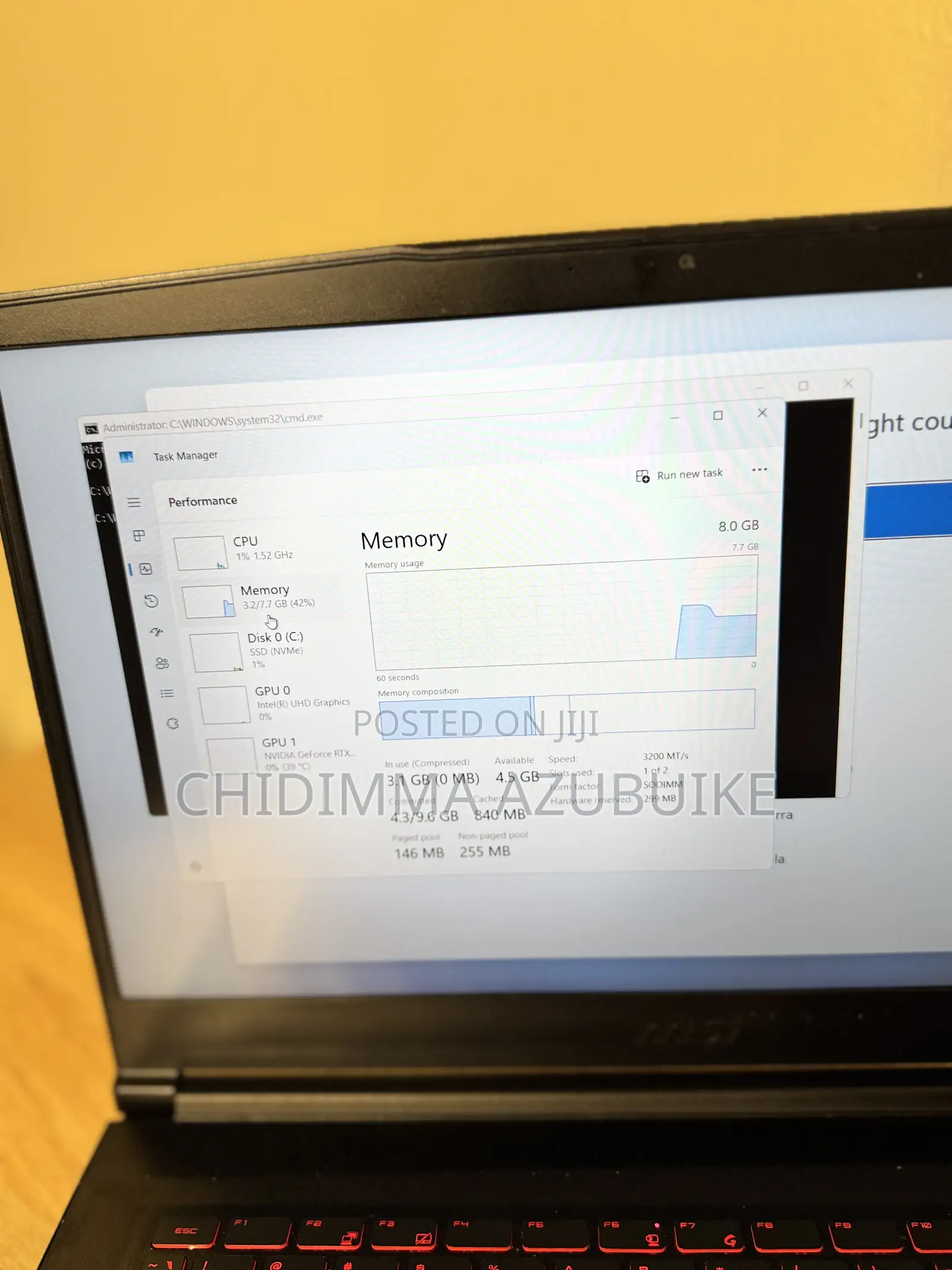 Laptop MSI GF63 8GB Intel Core i5 SSD 512GB
