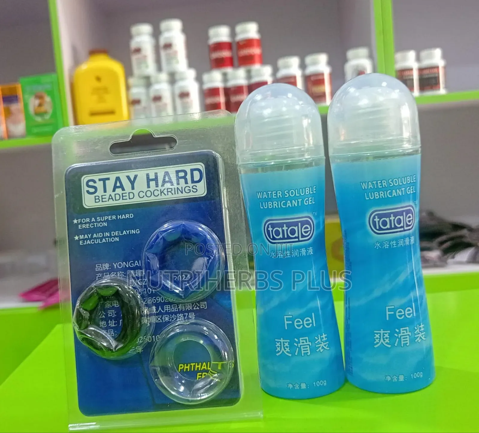 Stay Hard Cock Ring+ Totale Water-Soluble Lubricant