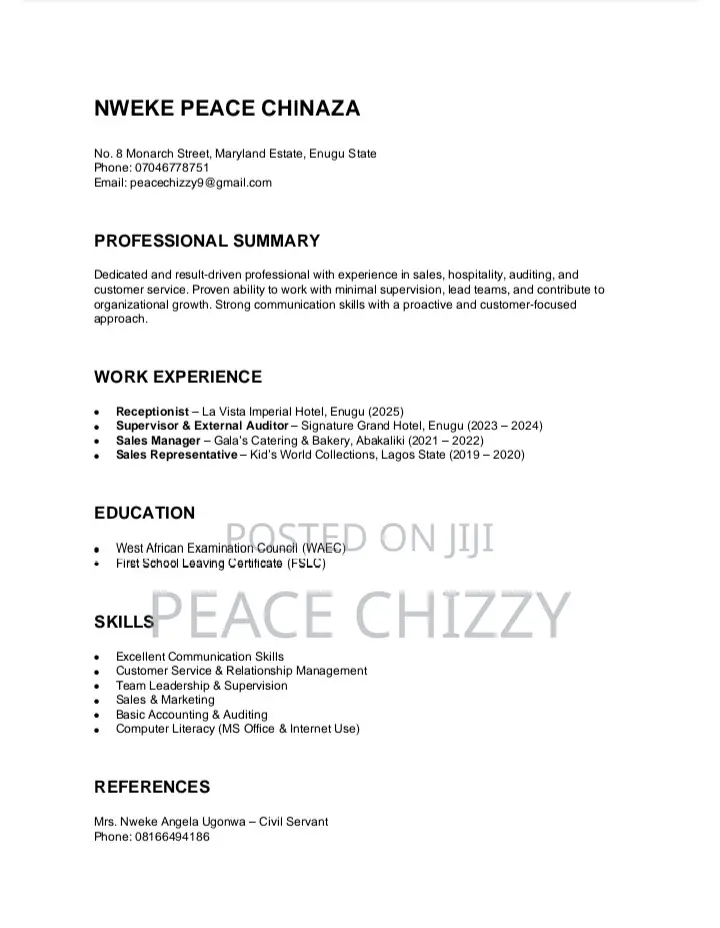 Female Hotel Receptionist