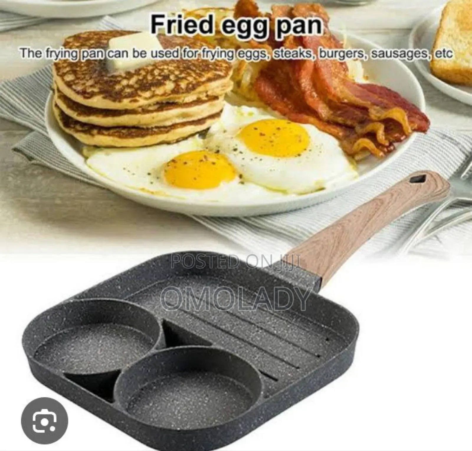 3 Hole Non Stick Frying Pan