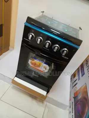 Polystar 4 Burner Standing Gas Cooker – Easy to Clean Maintain