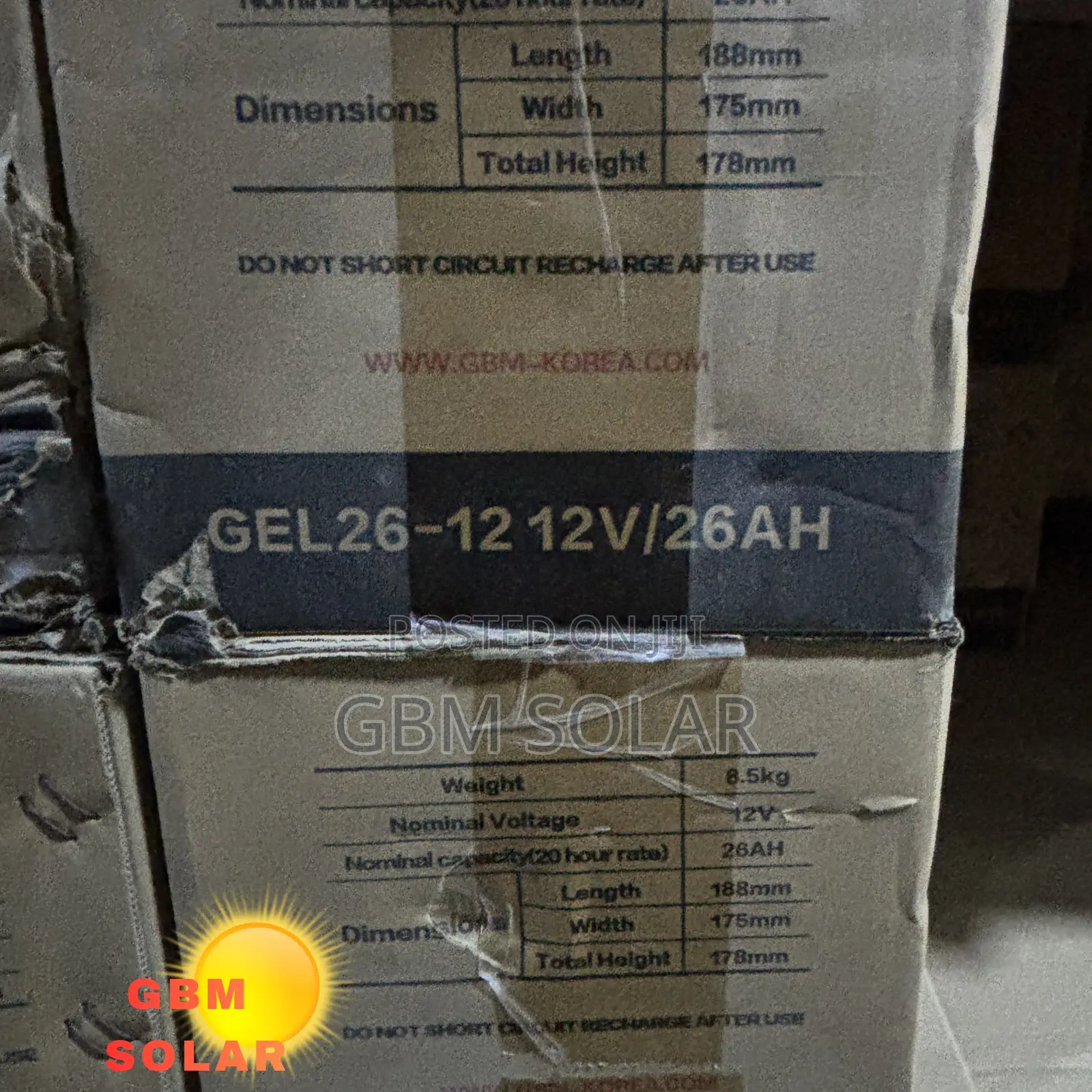 26ah 12v Gbm Deep Cycle Battery