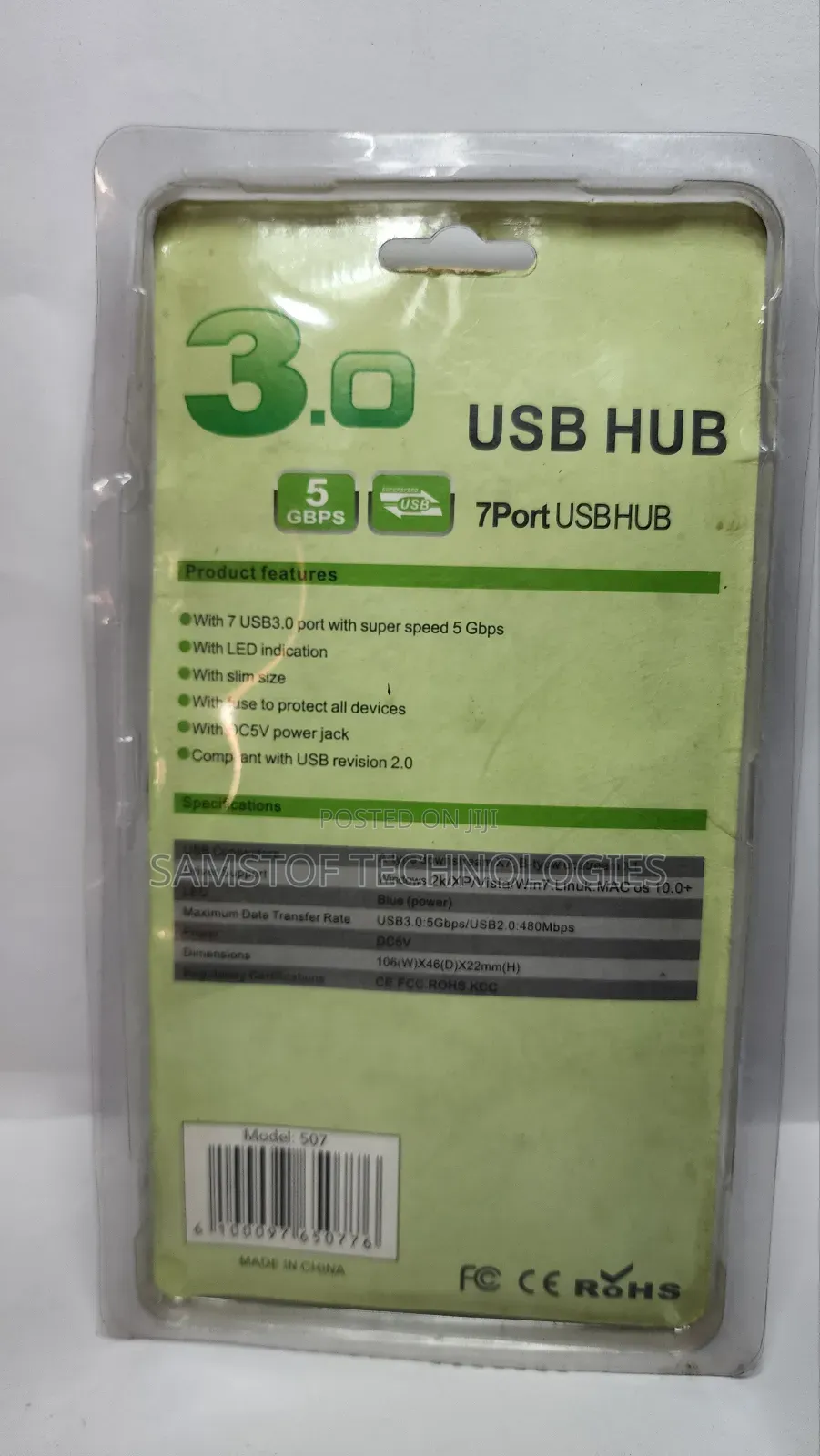 7 Port 3.0 Usb Hub