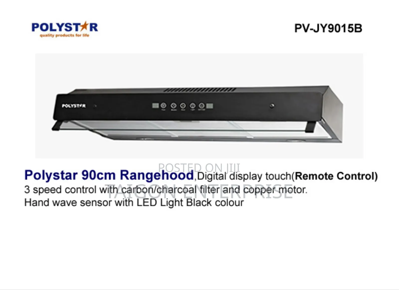 90cm Rangehood Digital Display Touch