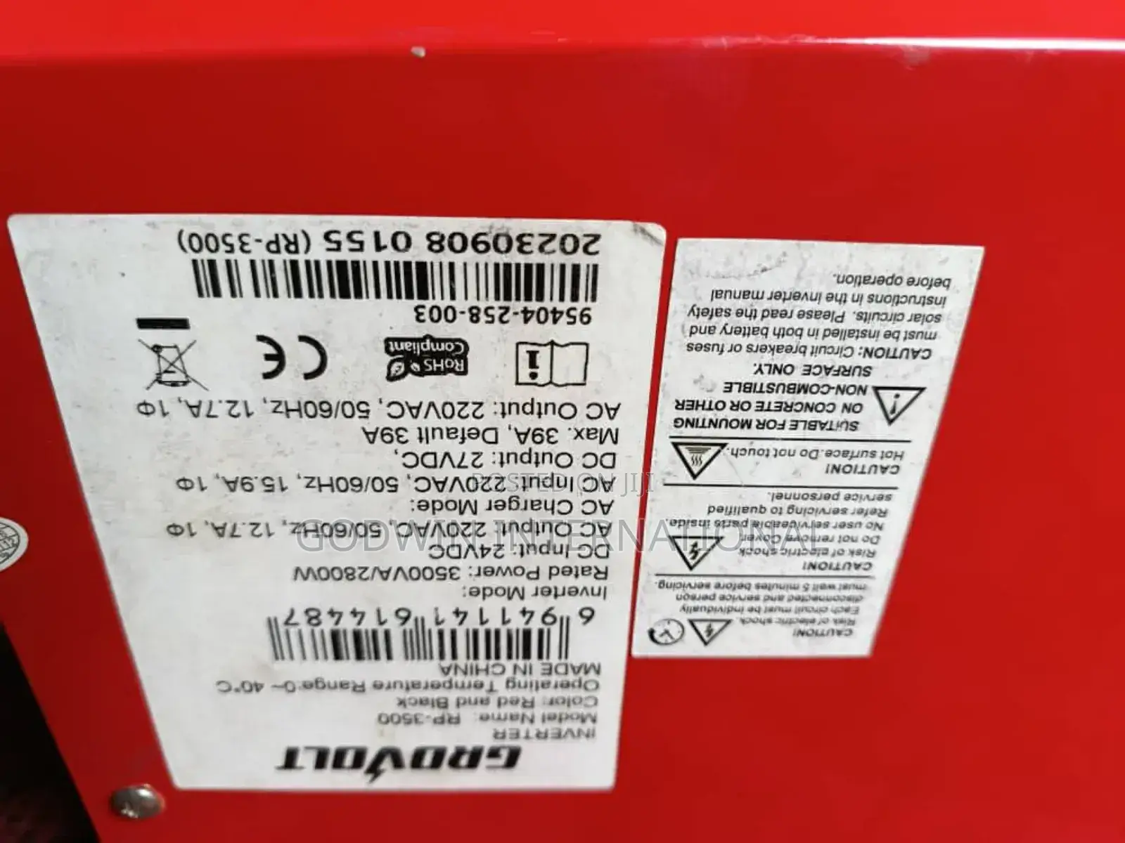 Ricco Inverter 24v 3.5kva