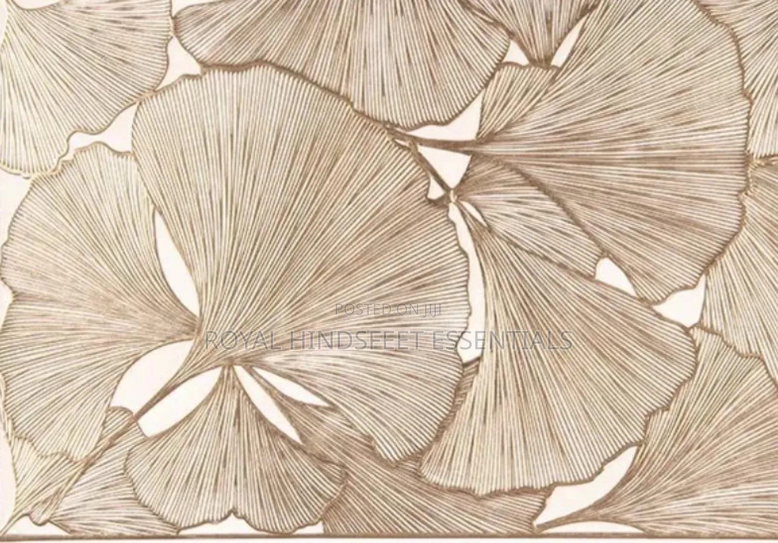 Quality Modern Gold Rectangular Table Mat