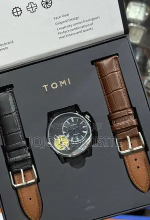 Tomi Wristwatch-2 in 1 Leather Strap