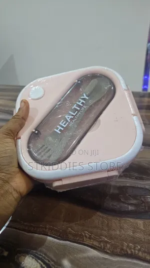 Healthy Plate Lunch Box With Spoon and Fork