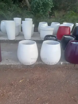 Artistic Solid Concrete Flowerpots and Vases