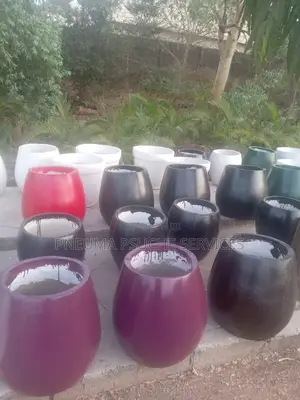 Artistic Solid Concrete Flowerpots and Vases