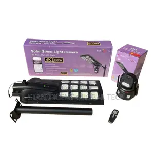 Skyvision 800watts Solar Street Light Dual Lens 8mp 4g Solar Camera