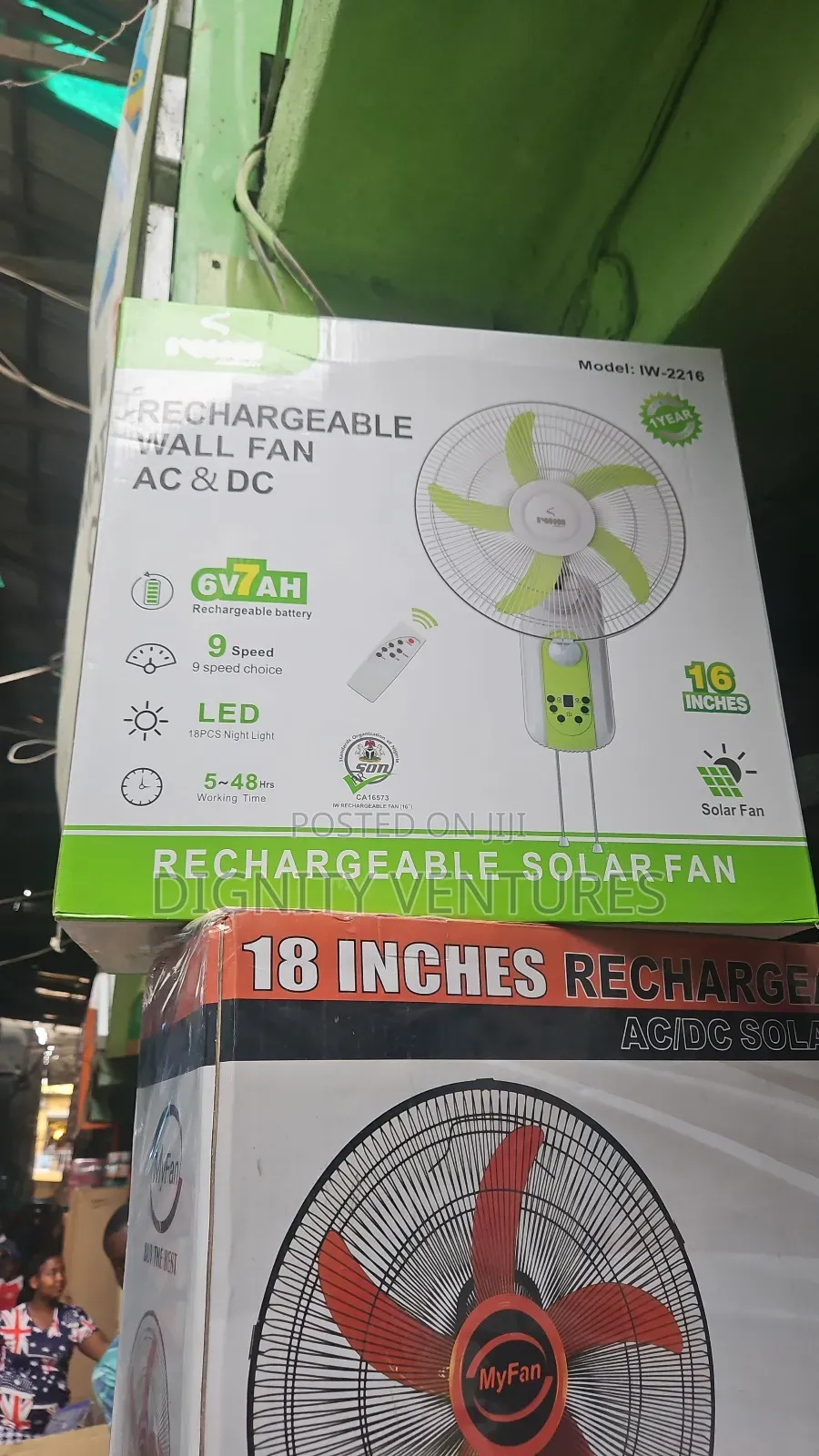 Rechargeable Wall Fan