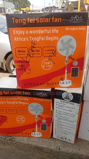 Solar Rechargeable Fan
