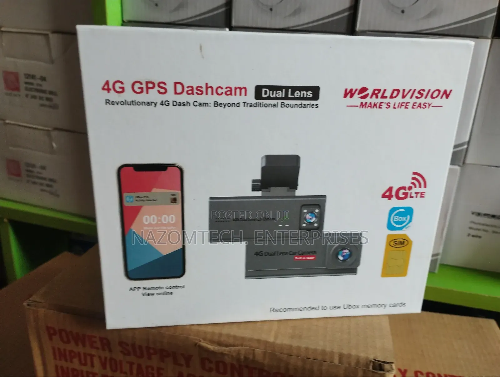 4g GPS Dashcam Dual Lens Camera