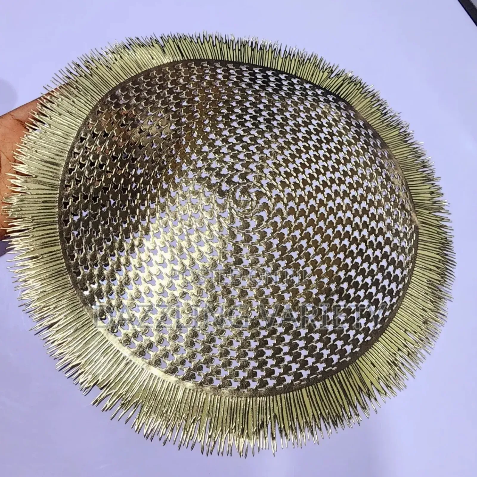 12pcs High Quality Luxury Table Mat - Woven Pattern